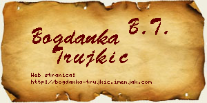 Bogdanka Trujkić vizit kartica